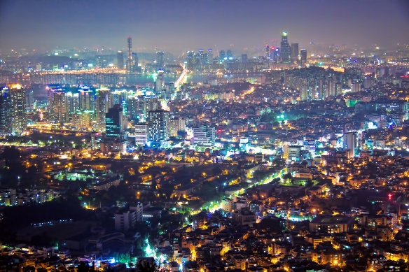The wealth of Seoul by night